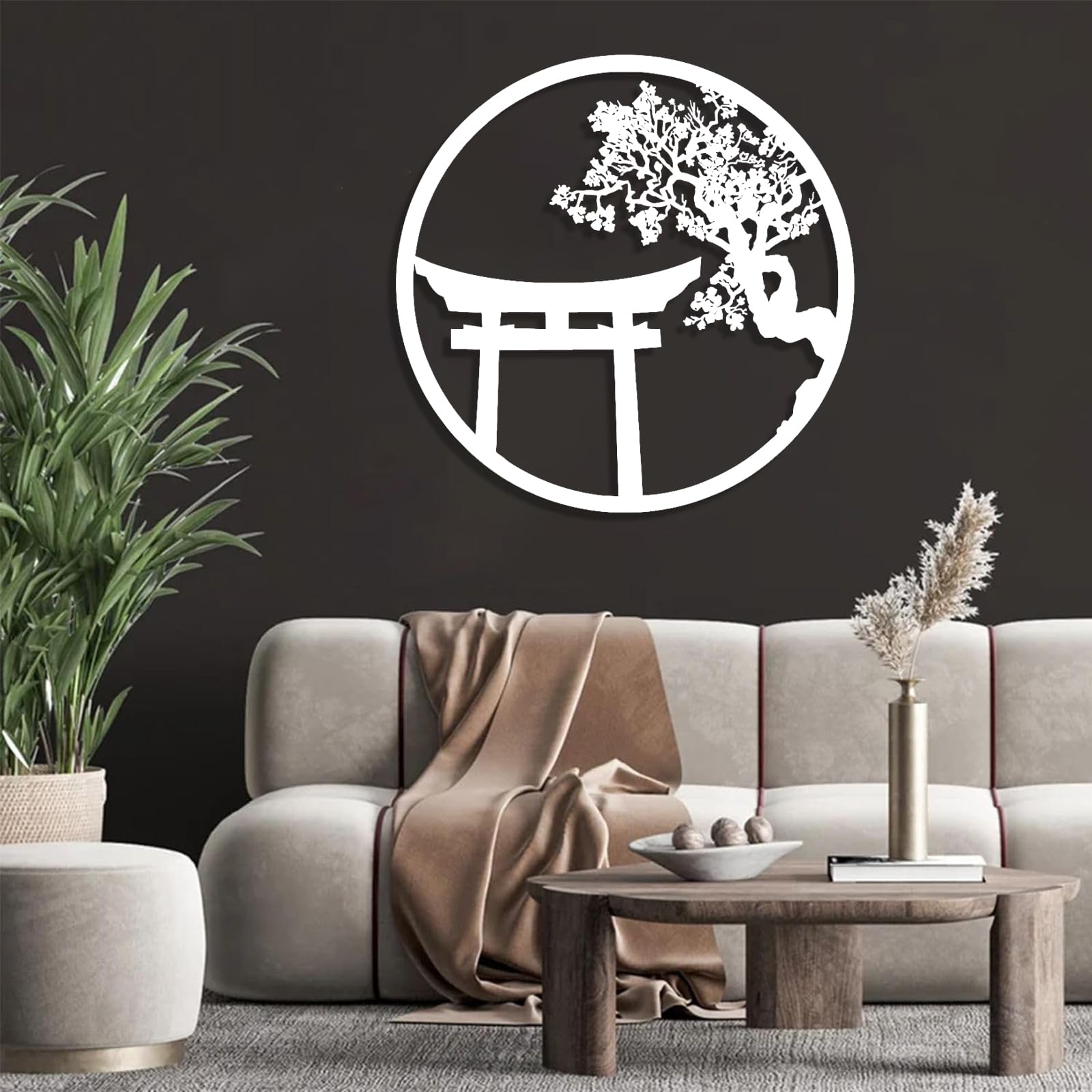 Amazon.com: Japanese Inspired Cherry Blossom Tree Metal Wall Art